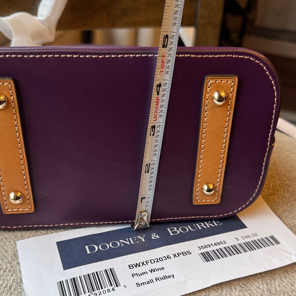 Dooney & Bourke Small Ridley Crossbody Bag Plum - Picture 9 of 9